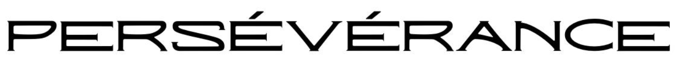 PERSÉVÉRANCE