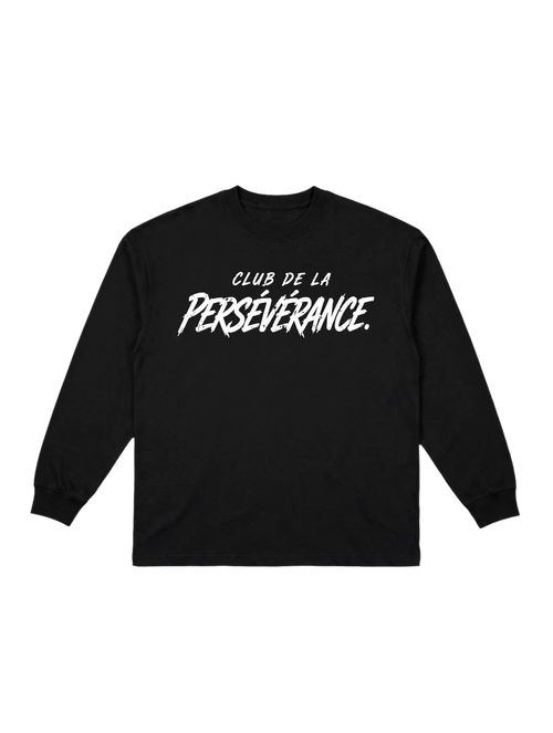 PERSÉVÉRANCE Longsleeve Black Signature