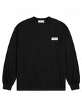 PERSÉVÉRANCE long sleeve black distressed essential