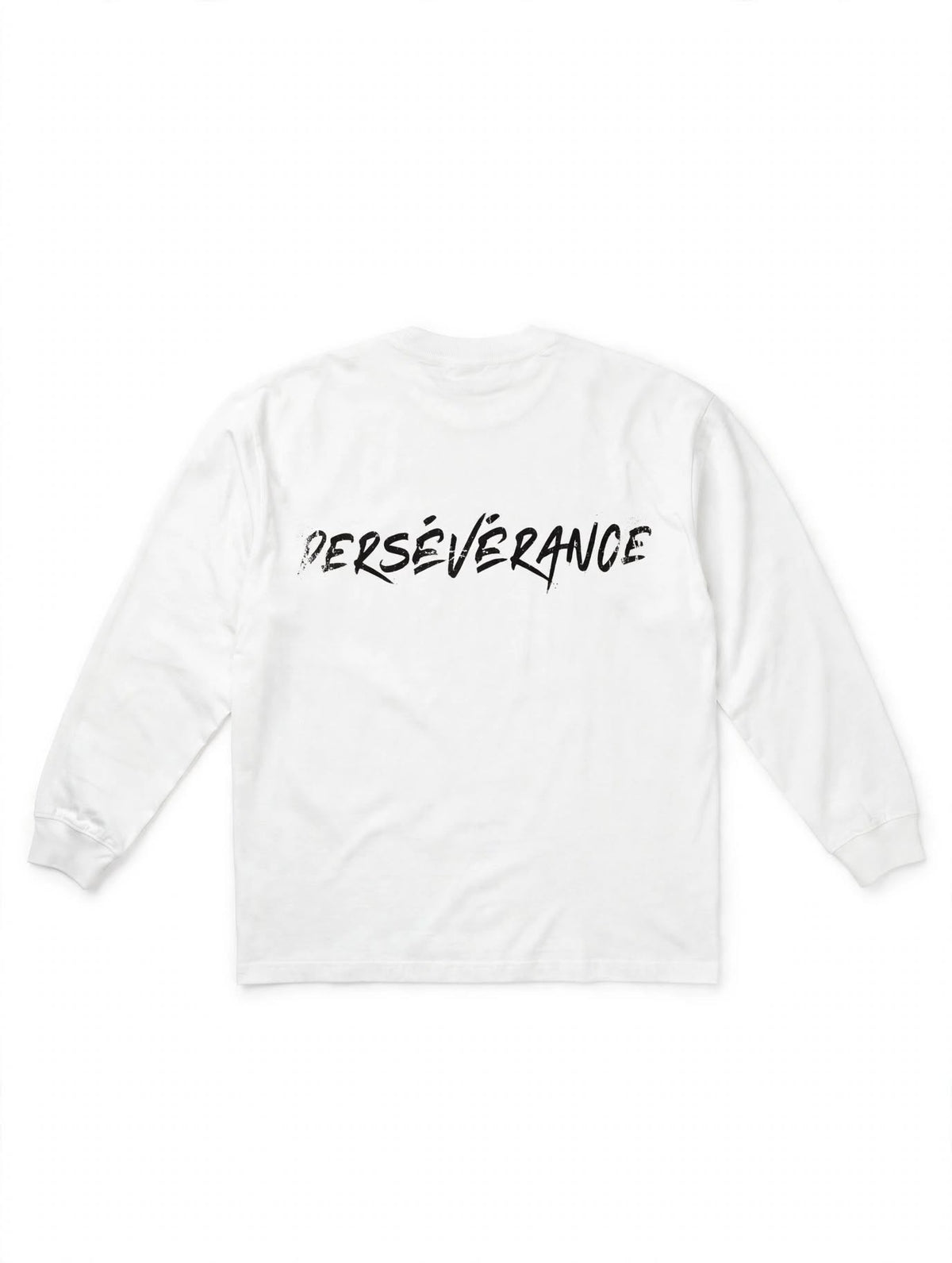 PERSÉVÉRANCE Longsleeve white signature