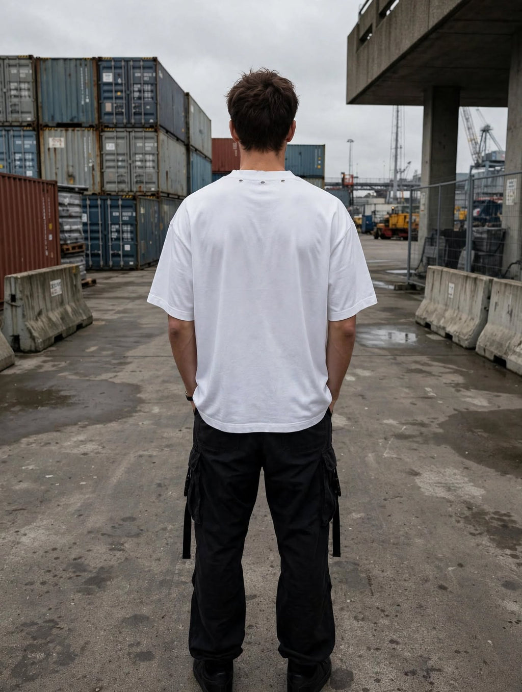 PERSÉVÉRANCE drip logo tee - white / distressed