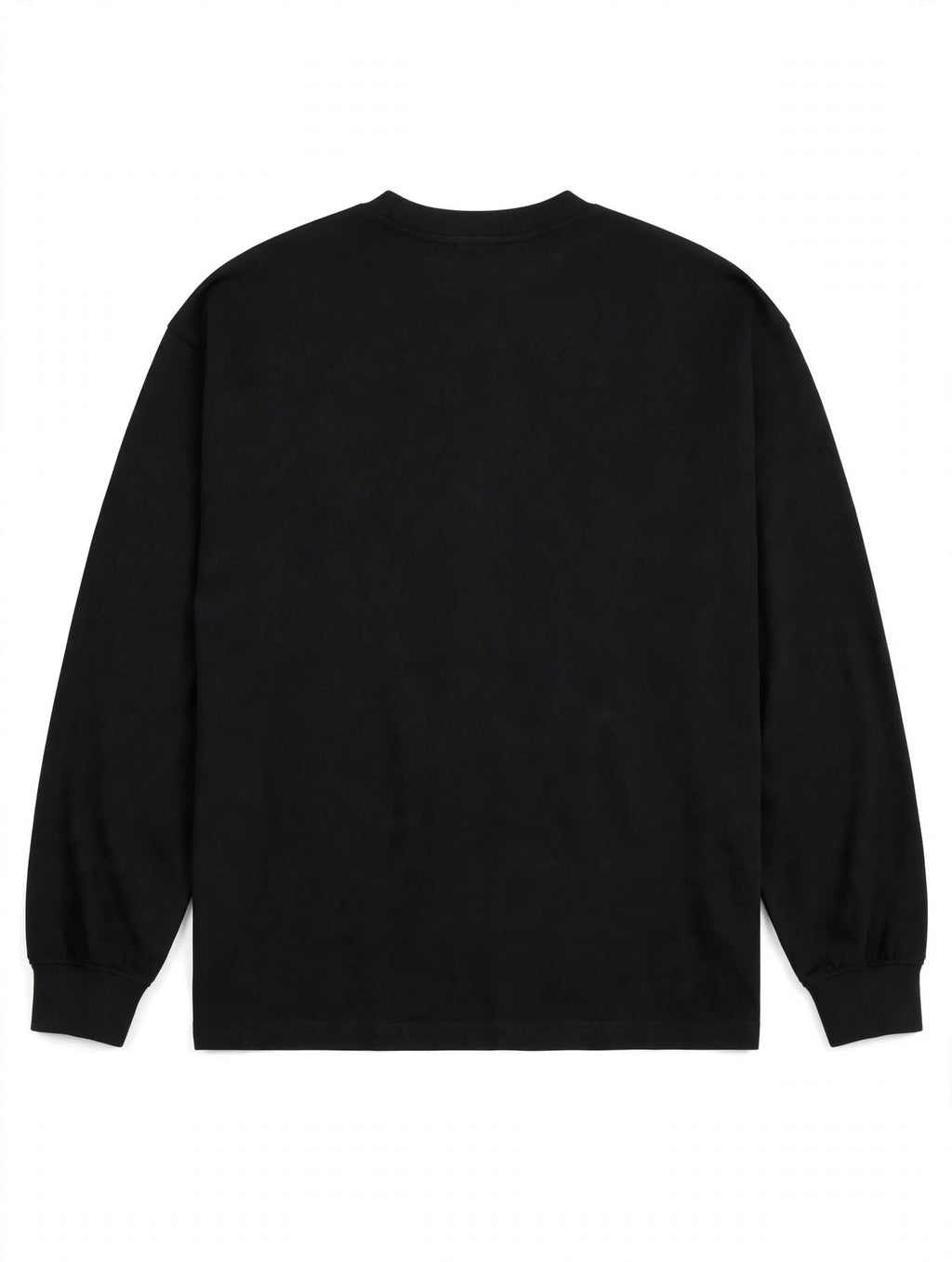 PERSÉVÉRANCE long sleeve black distressed essential