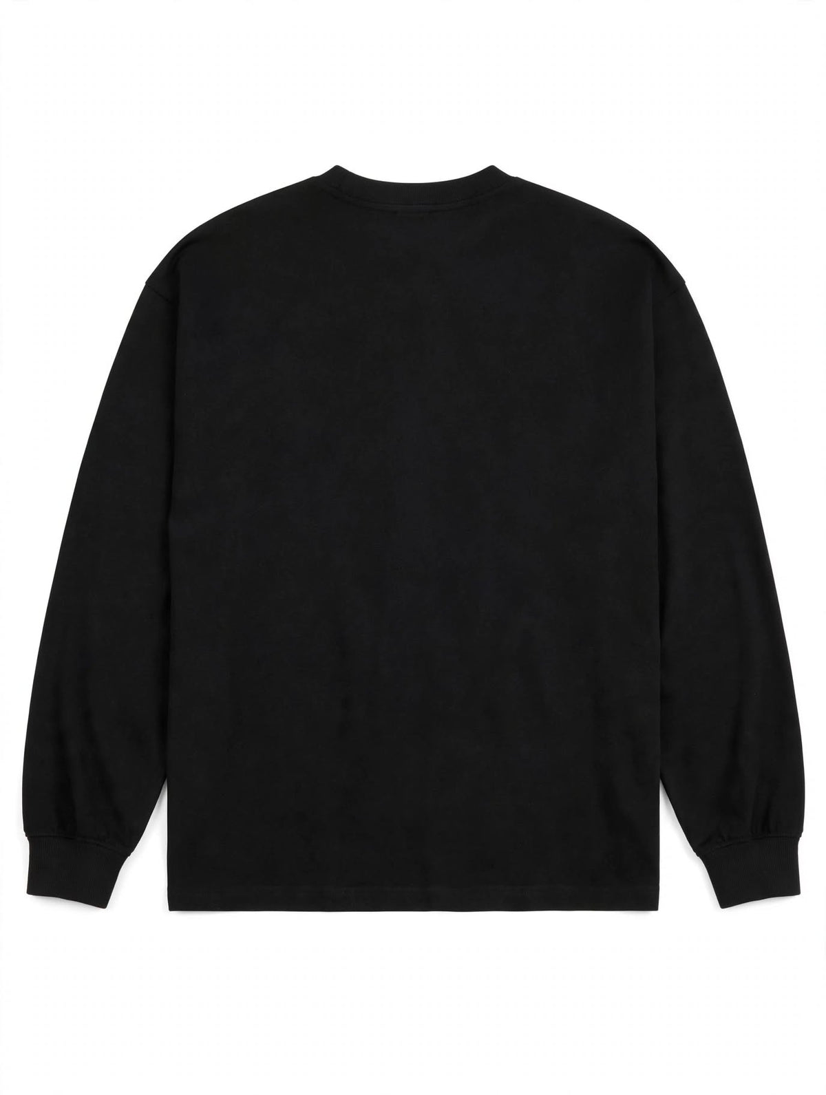 PERSÉVÉRANCE long sleeve black distressed essential